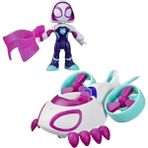 Marvel Spidey and His Amazing Friends Hayalet-Spider Copter Aksiyon Figürü ve Oyuncak Aracı
