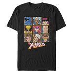 Marvel X-Men Karakterler Erkek Bisiklet Yaka T-Shirt Siyah S