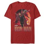 Marvel Yenilmezler: Sonsuzluk Savaşı Erkek Bisiklet Yaka T-Shirt Kırmızı M