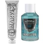 Marvis Anise Mint Ağız Gargarası Anason 120 ml + Whitening Mint Diş Macunu 85 ml