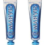 Marvis Beyazlatıcı Diş Macunu 2×85 ml Serinletici Nane Aromalı Tartar ve Plak Giderici