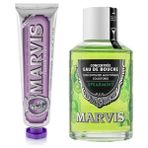 Marvis Spearmint Ağız Gargarası Nane 120 ml + Jasmin Mint Diş Macunu 85 ml
