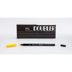 Marvy 1800-5 Sarı Çift Uçlu Brush Pen Fırça Kalem