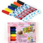 Marvy Fabric Marker Kumaş/T-Shirt Boyama Kalemi 6 Renk