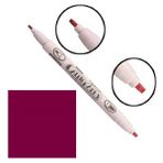 Marvy Kaligrafi Pigment Çift Uçlu Kalem 2.03.5 28 Ingilizce Kırmızı