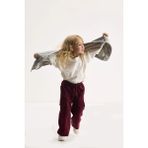 Marvy Kids Marvy Bordo Kargo Cepli Nakışlı Pantolon - 7 - 8 Yaş