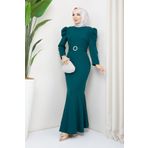 marwella Akşın Tesettür Abiye - Yeşil