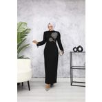 marwella Papatya Tesettür Abiye - Siyah