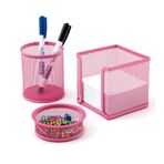 Mas 0505 Perfore Pembe Masaüstü 3'lü Set