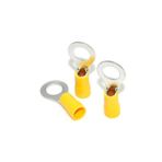 Mas 25 Adet Maasco Yuvarlak Tip Kablo Ucu Terminal Pabuc 4-6 Mm2 Sarı (4.0-6.0 MM2)-m6 Delik