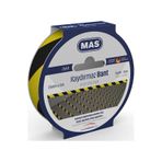 Mas 2654 25 mm x 5 m Sarı Siyah Kaydırmaz Bant
