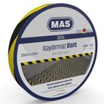 Mas 2656 25 mm x 25 mt Sarı Siyah Kaydırmaz Bant