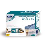 Mas 610301770401 Şeffaf 85x115 mm Laminasyon Filmi