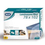 Mas 7703 125 Micron 100 Adet 78x102 mm Laminasyon Filmi