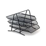 Mas 9304 Bion Perfore Siyah 3'lü Evrak Rafı