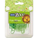 Mas Colors Seffaf Dörtgen Kutuda Plastik Kapli Ataş No:3 Yesil 610 - Yeşil