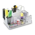 Mas Desk Organizer Şeffaf Kalemlik
