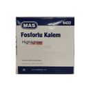 Mas Fosforlu Kalem (işaret Kalemi) Pastel Turuncu 6422 (12 Li Paket)