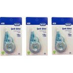 MAS Şerit Silici 3 Adet 5mm x 12m Mavi Renkli Hızlı Düzeltme Aracı Seti
