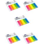 Mas Yapışkanlı Not Kağıdı Film Index Dikdörtgen Postit Ayraç 12 x 45 mm 5'li Neon Renkler