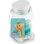 Mas Zoo No 2 Turkuaz Cam Kavanozda Plastik Kapli Atas