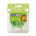 Mas Zoo No 3 Yeşil Seffaf Dörtgen Kutuda Plastik Kapli Ataş