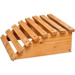 Masa Altı Ayaklık, Ayak Desteği, Ayak Standı, Ahşap Ayak Yükseltici, Masa Altı Doğal Ahşap Ayaklık - Beyaz