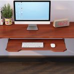 Masa Altı Klavye TepsisiAyarlanabilir Ahşap Masa Genişletici Raf 54/60/70 cm Açılır Klavye Çekmecesi Ergonomik Çalışma Alanı için Kolay Kaydırılabilir Tasarım