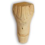 Masa Ayağı 15 x 8,0 x 8,0 cm Kayın Lükens Ayak Oymalı Kulaksız Ahşap Ayak - 15 cm