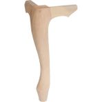 Masa Ayağı 40 x 8,0 x 8,0 cm Kayın Lükens Ayak Kulaklı Ahşap Ayak - 40 cm