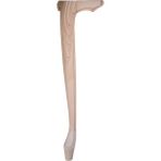 Masa Ayağı 75 x 8,0 x 8,0 cm Kayın Lükens Ayak Oymalı Kulaklı Ahşap Ayak - 75 cm