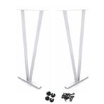 Masa Ayakları, 28" Metal Mobilya Yemek Konsolu Masa Ayağı, Kendin Yap Demir Tezgah Ayakları Ofis Bilgisayar İçin Endüstriyel Sağlam Masa Ayakları Vidalı Kahve (Renk: Gümüş, Boyut: 40 * 72 cm (15,7 *