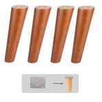 Masa Ayakları, Yedek Mobilya Ayakları, Set Masif Ahşap Mobilya Ayakları, Konik Kauçuk Ahşap Mobilya Ayakları, Kanepe, Osmanlı, Kanepe, Dolap TV, Şifonyer, Değiştirme, (60 cm/23,6 inç)
