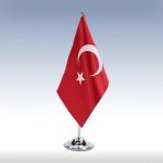 Masa Bayrağı Tekli Türk Bayrağı