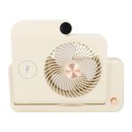 Masa Fanı Taşınabilir Küçük Handheld Fan Fold Home Office Için Akıllı Fanner, Standart Masaüstü Için Küçük Fan, Tablolar (Sütlü kahve)