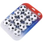 Masa Futbol Topları, 12pcs Mini 36mm Reçine Siyah Ve Beyaz Sağlam Toplar Seti, Renksiz Pürüzsüz Yüzey, + Aksesuar Paketi, Sevgililer Için Güvenli çevre pazarlığı Ve Uzun Zaman