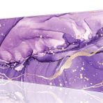 Masa Mat, 32" x 16" XXL Genişletilmiş Büyük Oyun Mouse Pad, Masaüstü Dekor Masa Pedi, Sevimli Erkek Kadın Ofis Malzemeleri ve Aksesuarları, Dizüstü Bilgisayar ve Klavye için XL Mouse Mat, Mor Mermer
