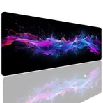 Masa Mat Büyük Mouse Mat Siyah XL Oyun Mouse Pad Su Geçirmez Mousepad Kaymaz Büyük Masa Pedi Mat, Masa Koruyucu Kaymaz Tabanlı Yazma Kolay Temizlenen Ofis Masası Aksesuarları 600 x 300 x 4 mm 4-131