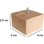 Masa - Mobilya - Ünite - Koltuk- Kanepe- Ahşap Ayak Takoz Yükseltici - 2.5 cm