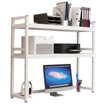 Masa nizer Hutch ile Çok Amaçlı Masaüstü Kitaplık ve Depolama Rafları Raf Ferforje Tezgah nizer Ofis ve Ev için 105X32X90Cm