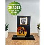 Masa Numarası Qr Kod Pencereli 1- 20 Adet -Kafe Lokanta Restoran Oteller