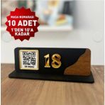 Masa Numarası Qr Menü Pencereli 10 Adet