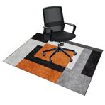 Masa Sandalye Mat 100 x 140 cm Kaymaz Çok Amaçlı Sert Zemin Koruyucu Ev ve Ofis için Çizilmez Oyun Koltuğu Mat Düşük Kazık Ofis Koltuğu Halısı