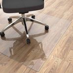 Masa Sandalye Paspası Zemin Koruyucu Mat Aşınmaya Dayanıklı Kolay Temizlenebilir Şeffaf Plastik Masa ve Sandalye Minderi Koruyucu Mat (2,0 mm 120 x 120 cm/47,25 x 47,25 inç)