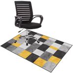 Masa sandalyesi matı, sert ahşap, zemin ve halı için, 70 x 100 cm, ev, ofis koltuğu, bilgisayar oyun koltuğu için koruyucu, kaymaz zemin koruması