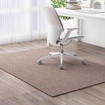 Masa Sandalyesi Paspası Kaymaz Ofis Koltuğu Paspası Yıkanabilir Halı Genç Odası için Su Emici ve Kesilebilir Zemin Koruyucu Mat Tekerlekler için Açık Beyaz 100 cm × 100 cm