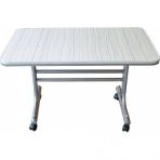 Masa Tekerlekli Masa 70X110 Nikelaj Çelik