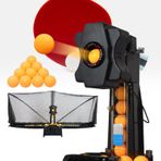 Masa Tenisi Robotu, Masa Tenisi Robotu, Top Hızı 4-40 M/S, Tek Tuşla Boşaltma, Ayarlanabilir Hız, Dahili Top Toplama Ağı ve 100 Ping Ping Pong Topu