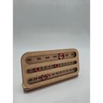 Masa Üstü Ahşap Perpetual Sonsuz Takvim Ham Mdf (Boyanabilir) 12 cm x 9 cm