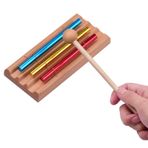 Masa üstü çanlar Meditasyon Chime Chime Zil Müzikal Perküsyon enstrümanı Ahşap Tokmak Için Meditasyon Için, Sınıf kullanımı (3 tonlu)